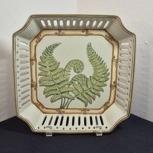 Andrea by Sadek 'Lady Fern' Decorative Reticulated Dish by Siddhia Hutchinson